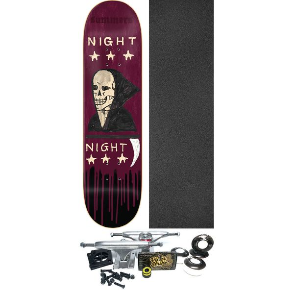 Zero Skateboards Gabriel Summers Night Night Skateboard Deck - 8.5" x 32.3" - Complete Skateboard Bundle